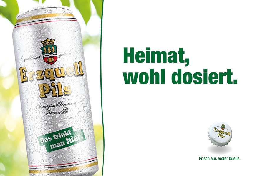 Erzquell Pils in der 0,5l Dose