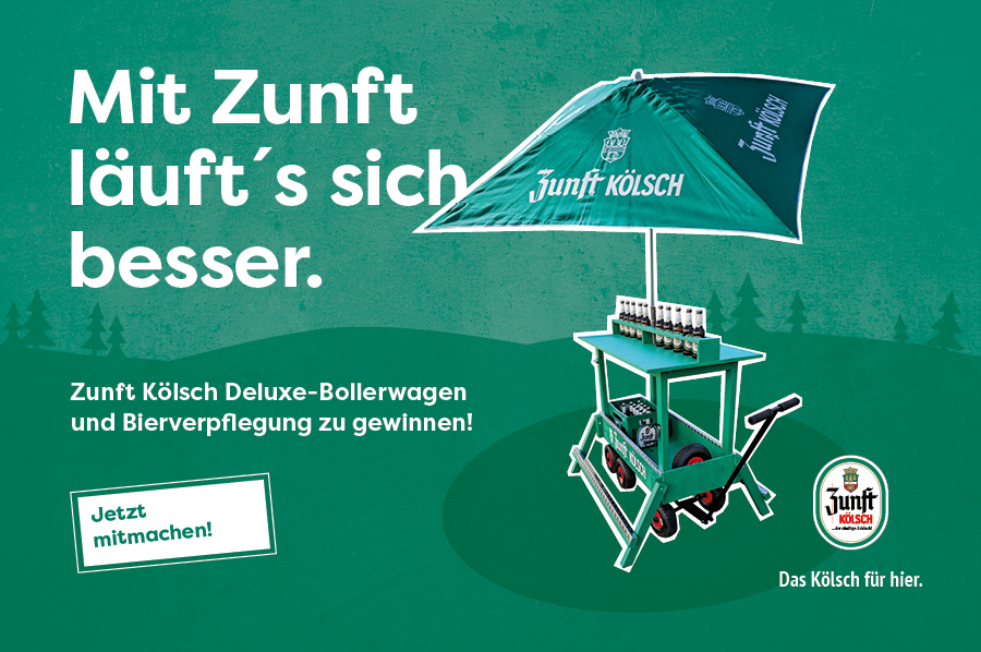 Gewinnspiel: ZUNFT Kölsch Deluxe Bollerwagen zu gewinnen!