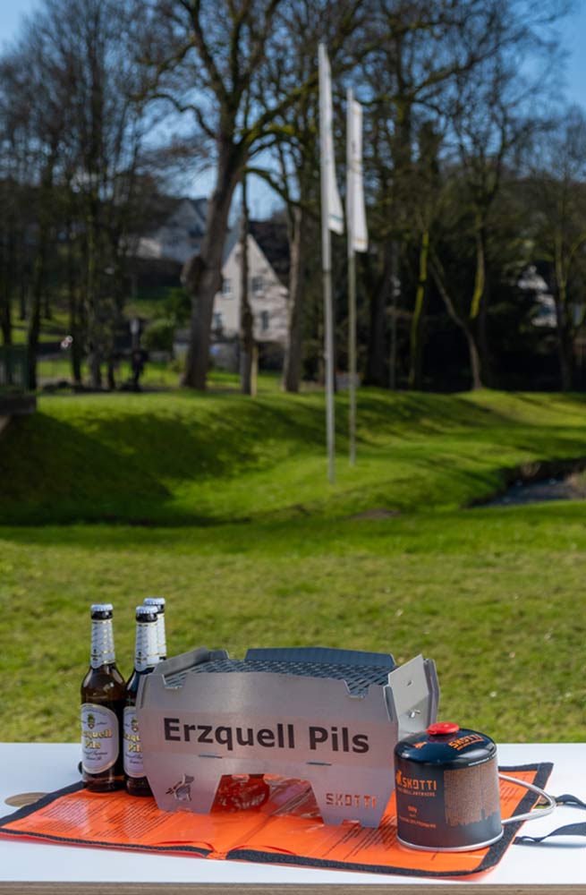 Erzquell Pils Skotti Gasgrill 