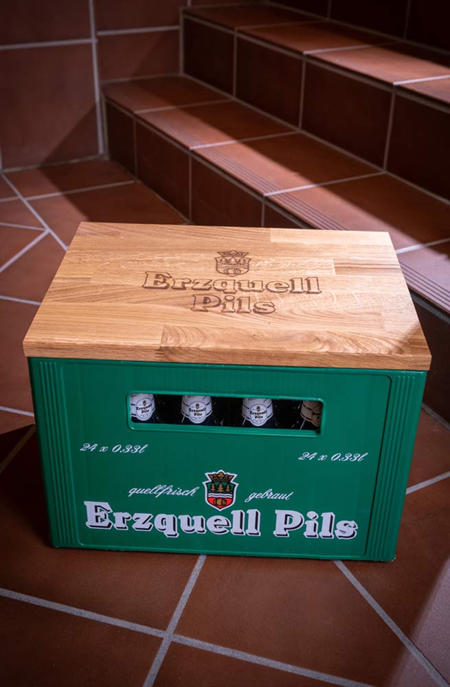 Erzquell Pils Holzbrett