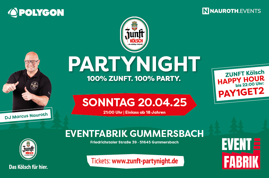 Zunft Party Night in Gummersbach