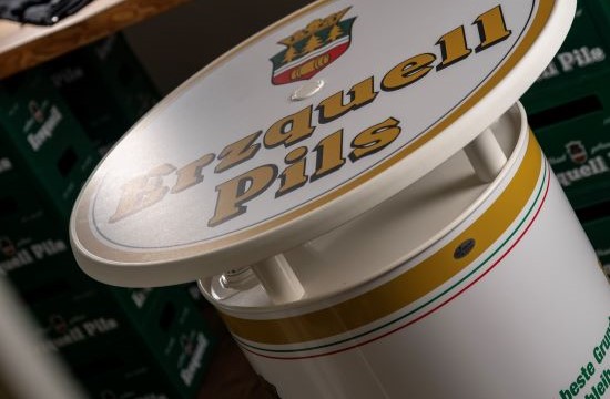 Erzquell Pils Fass-Stehtisch