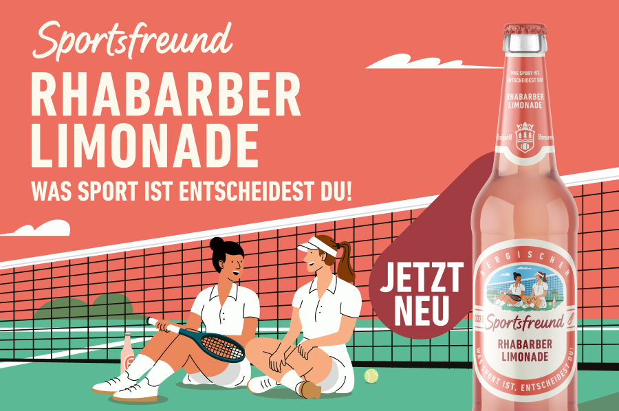 NEU: Sportsfreund Rhabarber - fruchtig, frisch und ehrlich – jetzt probieren!
