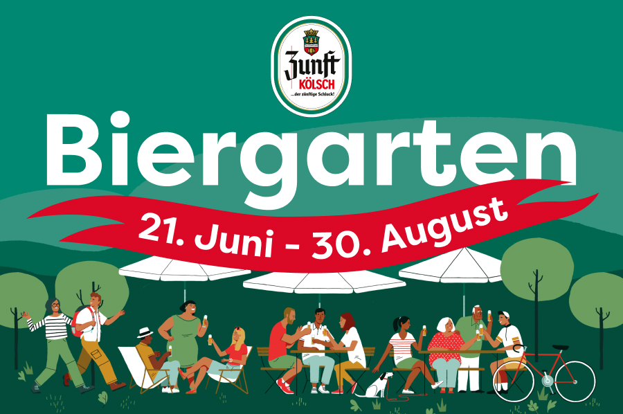 Sommerzeit ist Biergartenzeit – auf dem Brauereihof der Erzquell Brauerei Bielstein!