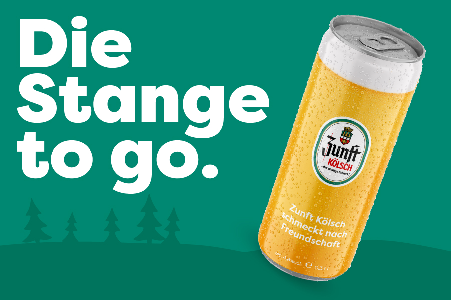 Zunft Kölsch to GO: Das Original jetzt in der praktischen Slim Line Dose